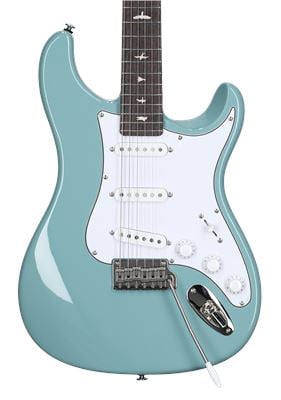 PRS SE Silver Sky Electric Guitar Stone Blue with Gigbag Body View